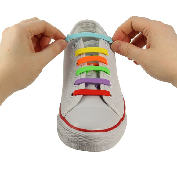 Rainbow No Tie Shoelace - Easy Lace