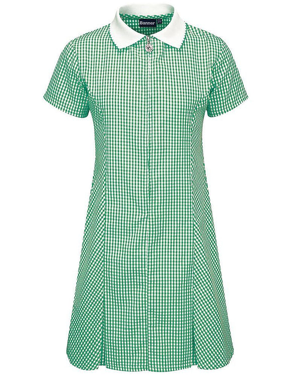 Avon Gingham Summer Dress - Green