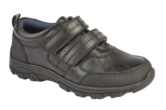 Black Velcro Shoe - Roamers