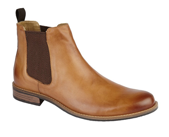 Tan Leather Dealer Boot - Roamers