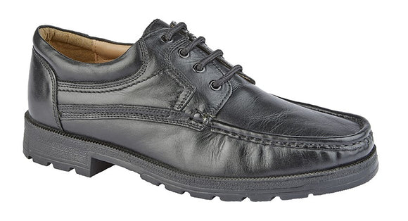 Black Soft Leather Shoe - Roamers
