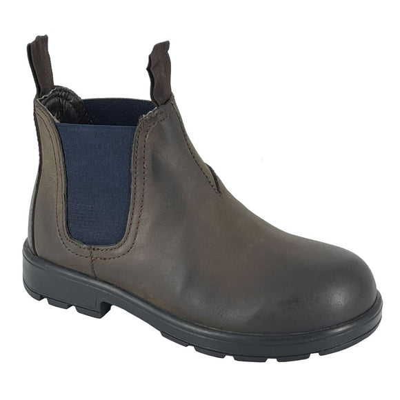 Kids Waxy Brown Leather Boot