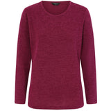 EMRECO Berry Round Neck Top with Necklace