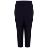 EMRECO Navy Elastic Back Cropped Trouser