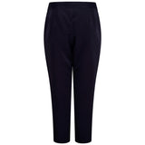 EMRECO Navy Elastic Back Cropped Trouser