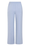 EMRECO Blue Jersey Wide Leg Trousers