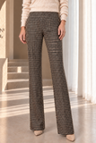 EMRECO Neutral Check Ponte Trousers