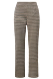 EMRECO Neutral Check Ponte Trousers