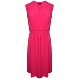 EMRECO Hot Pink Sleeveless Midi Dress