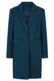 EMRECO Teal Single Breasted Coat