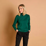 EMRECO Forest Green Roll Neck Jumper