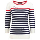 EMRECO Navy Stripe Jumper with Hearts