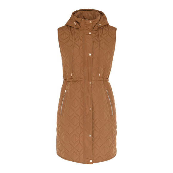 MICHA Brown Sugar Quilted Gilet