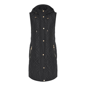 MICHA Black Quilted Gilet