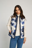 MICHA Blue Print Quilted Gilet