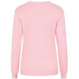 EMRECO Pink Bubble Textured Round Neck Jumper