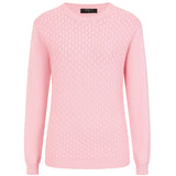 EMRECO Pink Bubble Textured Round Neck Jumper