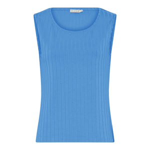 MICHA Dazzling Blue Sleeveless Ribbed Top