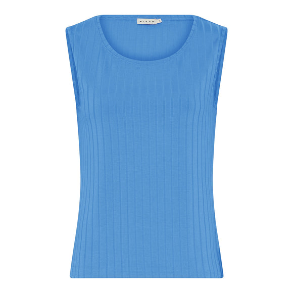 MICHA Dazzling Blue Sleeveless Ribbed Top