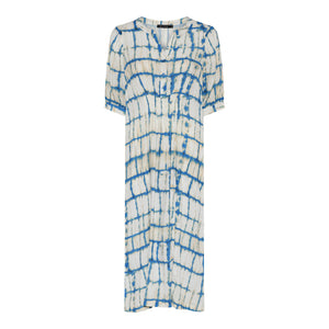 MICHA Blue Check Print Dress