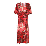 MICHA Red Dream Print Dress