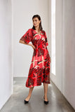MICHA Red Dream Print Dress