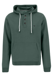 FYNCH HATTON Sage Green Hooded Sweatshirt