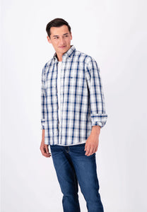 FYNCH HATTON Checked Cotton Shirt