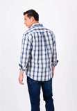 FYNCH HATTON Checked Cotton Shirt