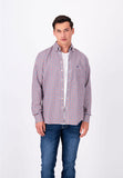 FYNCH HATTON CHECKED OXFORD SHIRT Red 1314 8140 680