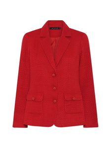 MICHA Red Soft Tweed Jacket