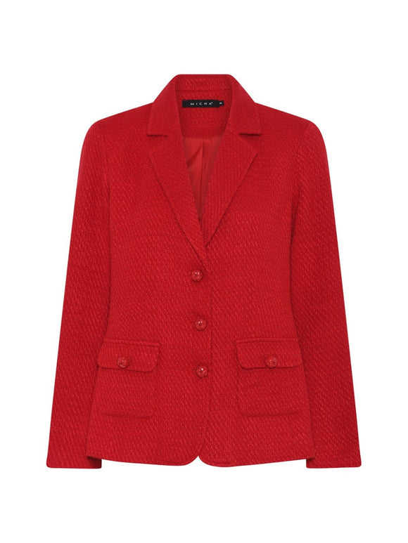 MICHA Red Soft Tweed Jacket