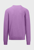 FYNCH HATTON Lavender Textured Round Neck Jumper