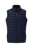 FYNCH HATTON Navy Quilted Gilet