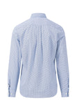 FYNCH HATTON Blue Graphic Print Long Sleeve Shirt