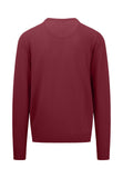 FYNCH HATTON Ruby Red Round Neck Jumper