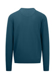 FYNCH HATTON Dark Teal Round Neck Jumper