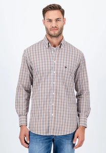 FYNCH HATTON Hazel Check Long Sleeve Shirt