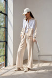 MICHA White/Sand Zipped Sporty Cardigan
