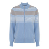 MICHA Dusty Blue Zip Front Cardigan