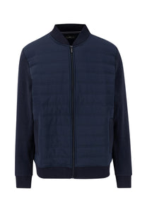 FYNCH HATTON Navy Hybrid College Jacket