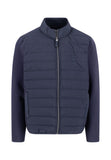 FYNCH HATTON Navy Quilted Hybrid Jacket