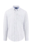 FYNCH HATTON Pink/Blue Print Long Sleeve Shirt