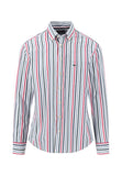 FYNCH HATTON Air Blue Striped Cotton Shirt