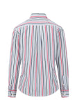 FYNCH HATTON Air Blue Striped Cotton Shirt