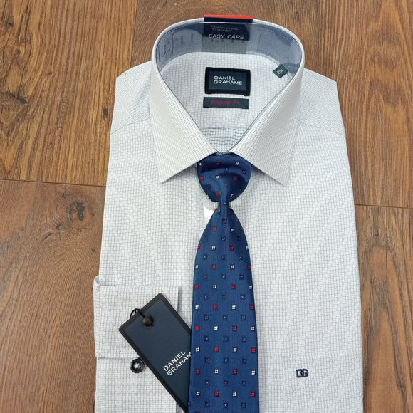 DANIEL GRAHAME  Formal Shirt & Tie Set 15677T