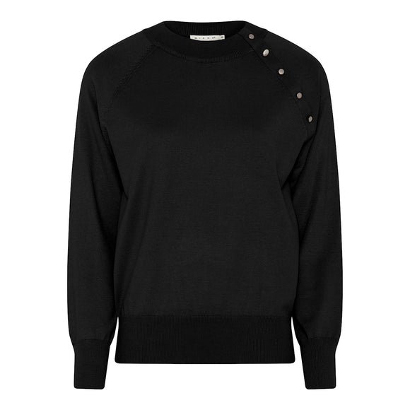 MICHA Black Button Detail Jumper