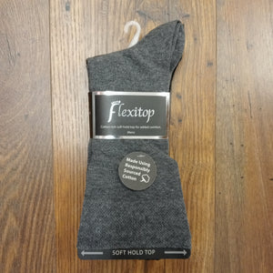 Flexitop Mens 3 Pack Dress Socks - Navy & Black