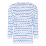 MICHA Sky Blue & White Striped Summer Knit