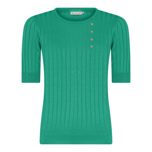 MICHA Vibrant Green Knitted Top